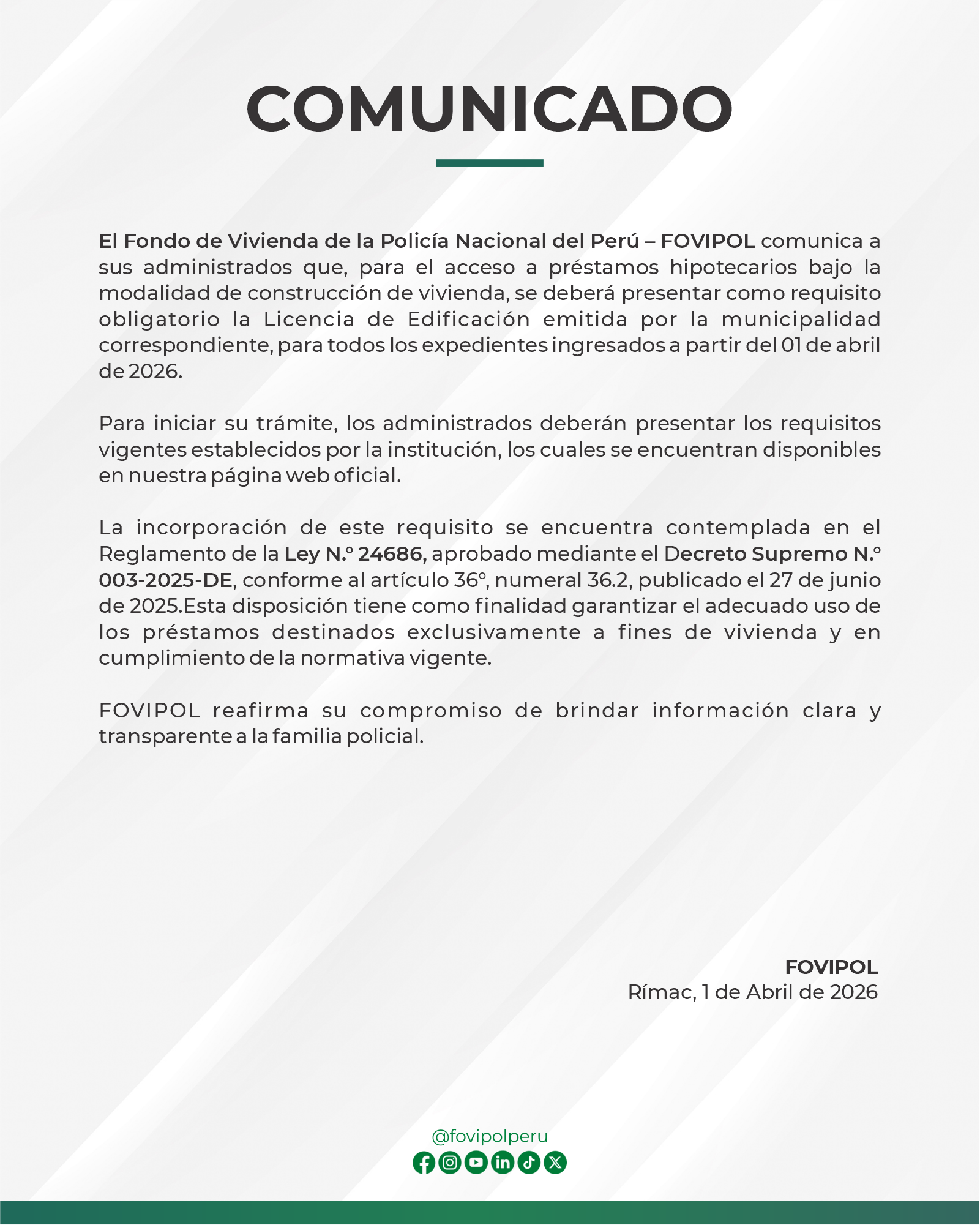 Comunicado 1