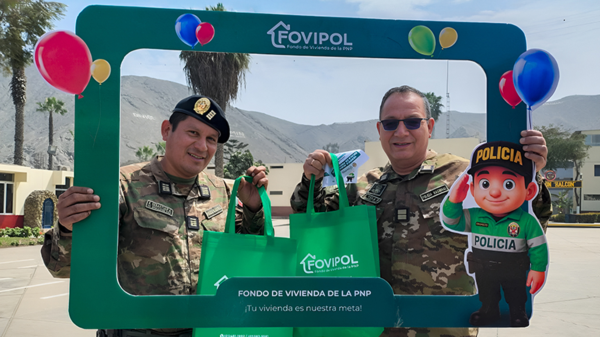 FOVIPOL realizó campaña informativa "Conoce tus beneficios y derechos" en la DIROPES PNP