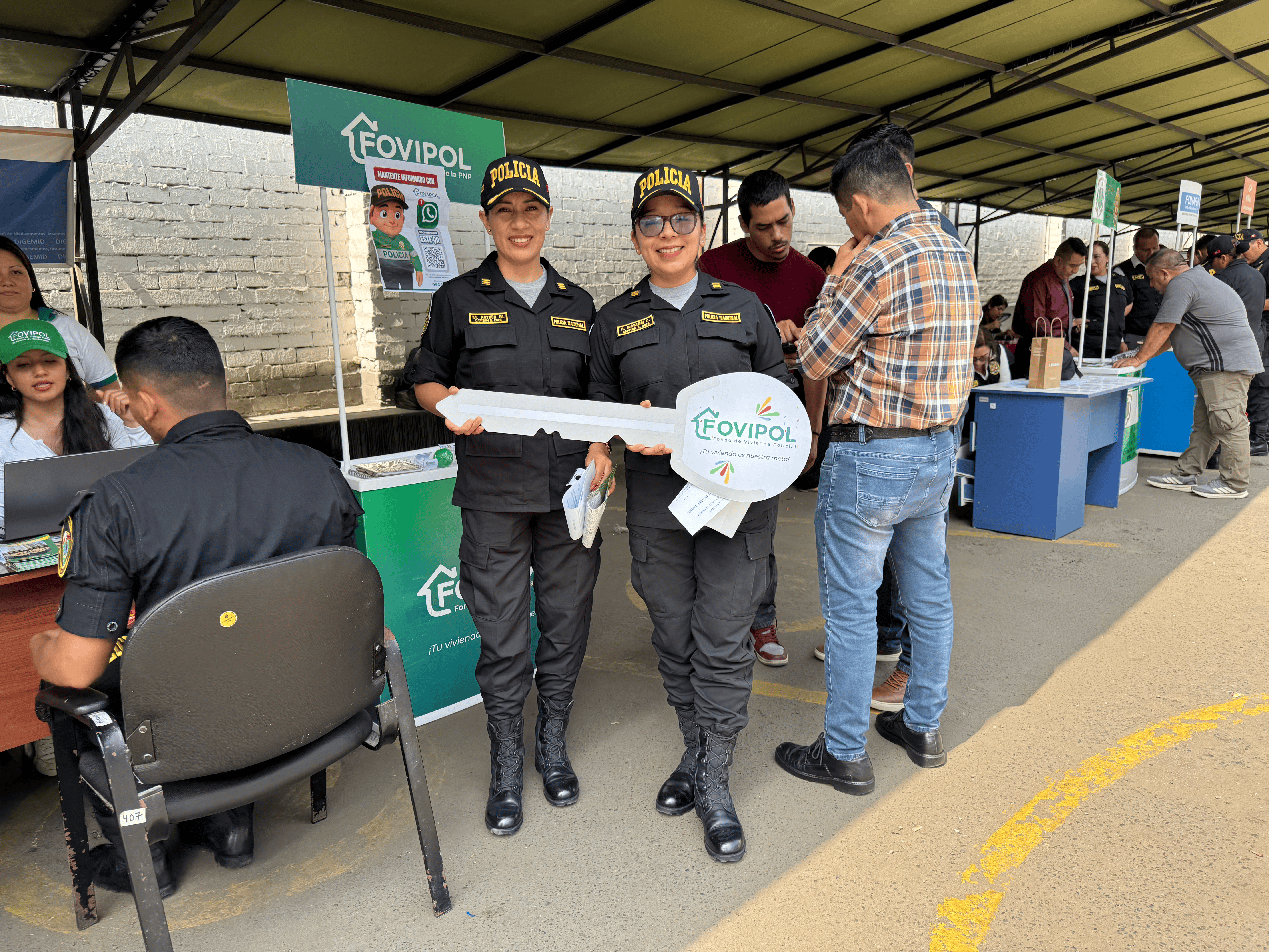 FOVIPOL participó en feria informativa dirigida al personal policial en el Policlínico PNP “Walter Rosales León”