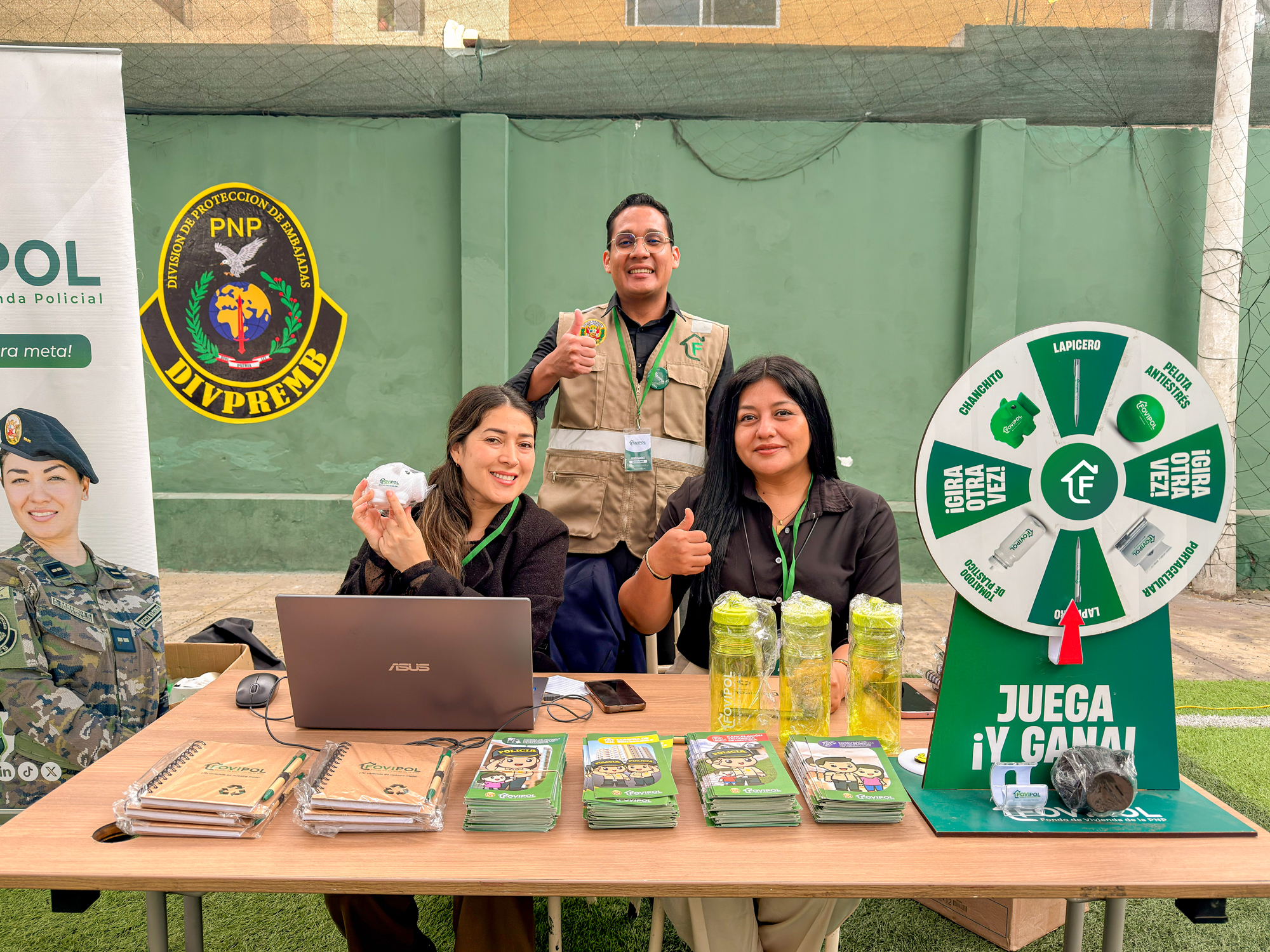 FOVIPOL acercó sus servicios a la familia policial durante campaña de salud e información organizada por la DIRBAP PNP